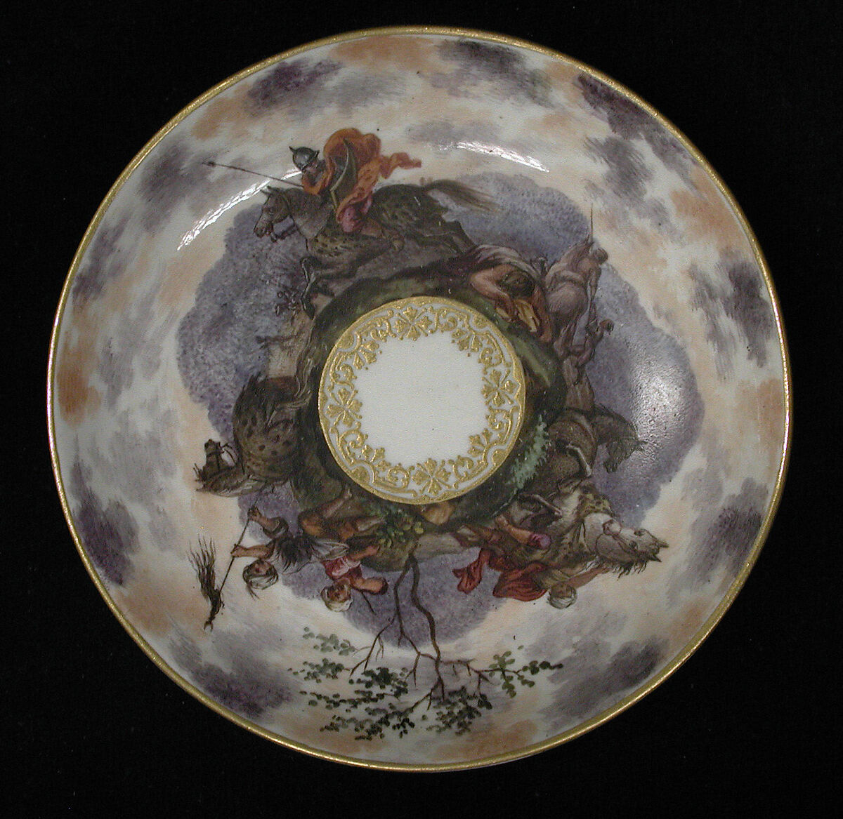 Saucer (part of a service), Capodimonte Porcelain Manufactory (Italian, 1740/43–1759), Soft-paste porcelain, Italian, Naples 