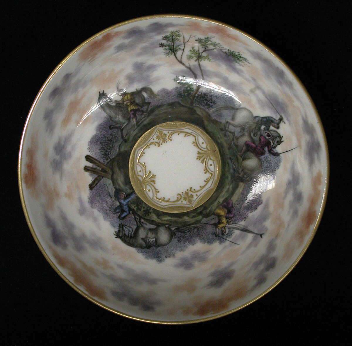 Saucer (part of a service), Capodimonte Porcelain Manufactory (Italian, 1740/43–1759), Soft-paste porcelain, Italian, Naples 