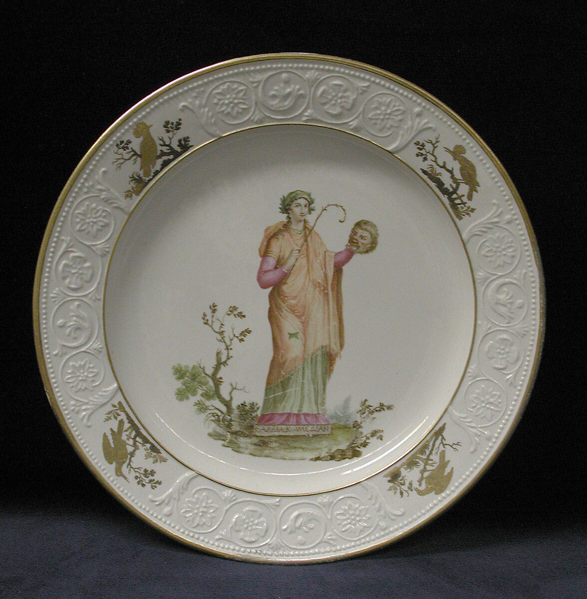 Plate, Royal Porcelain Manufactory, Naples (Ferdinand IV period, ca. 1771–ca. 1807), Soft-paste porcelain, Italian, Naples 
