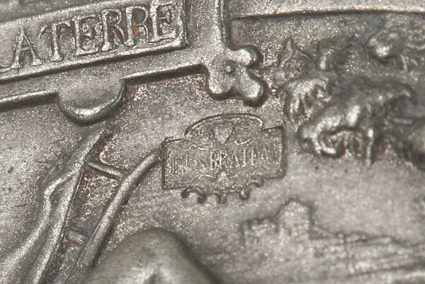 Plate, Jules-Paul Brateau (French, 1844–1923), Pewter, French, Paris