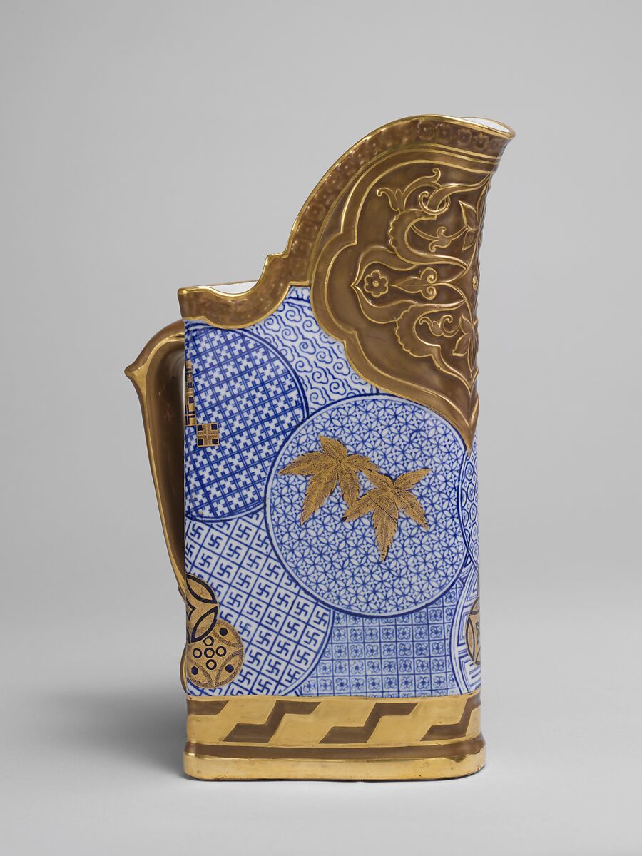 Pitcher, Worcester factory (British, 1751–2008), Bone china, British, Worcester