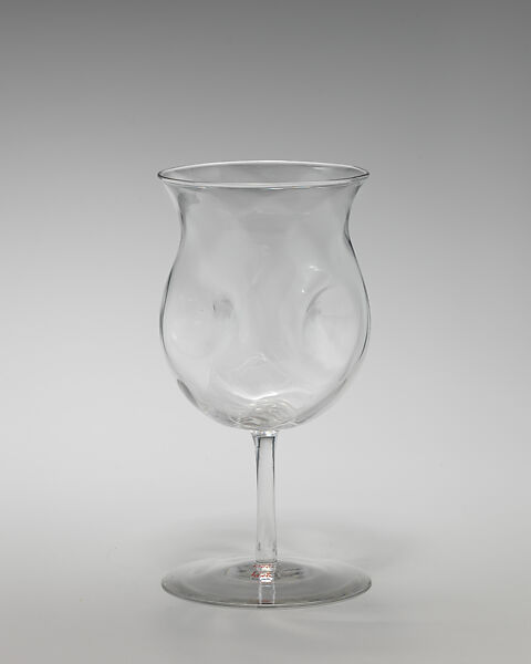 Wineglass (one of three), James Powell and Sons, Glass, British, London 
