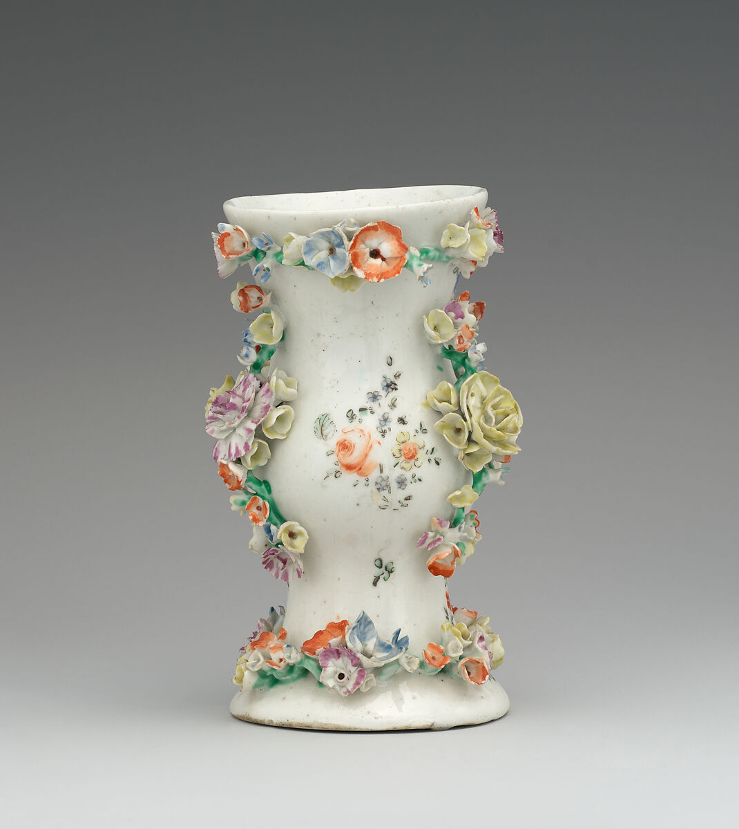 Pair of mantelpiece vases, West Pans (Scottish, founded 1774), Soft-paste porcelain, Scottish, West Pans, Musselborough