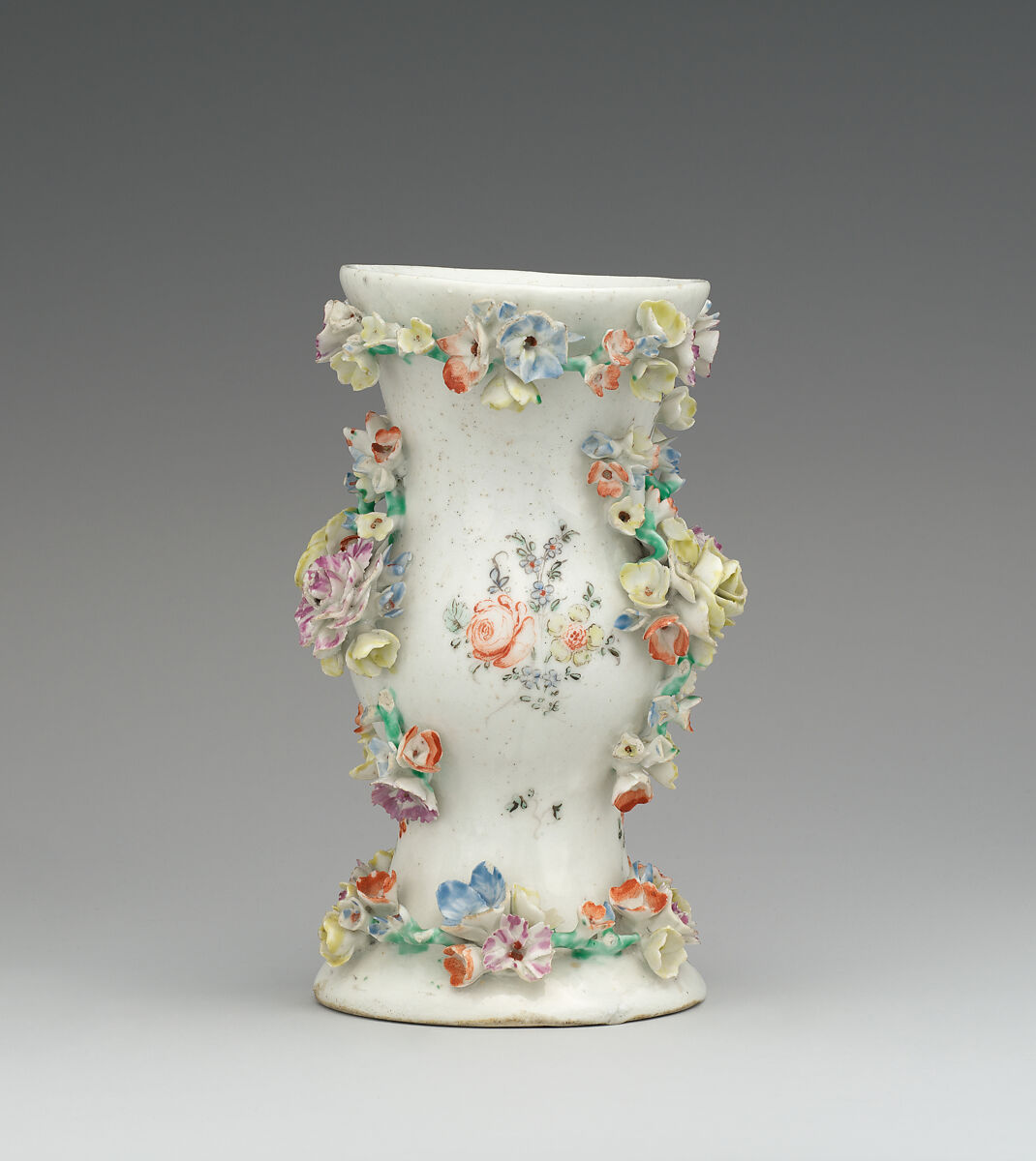 Pair of mantelpiece vases, West Pans (Scottish, founded 1774), Soft-paste porcelain, Scottish, West Pans, Musselborough