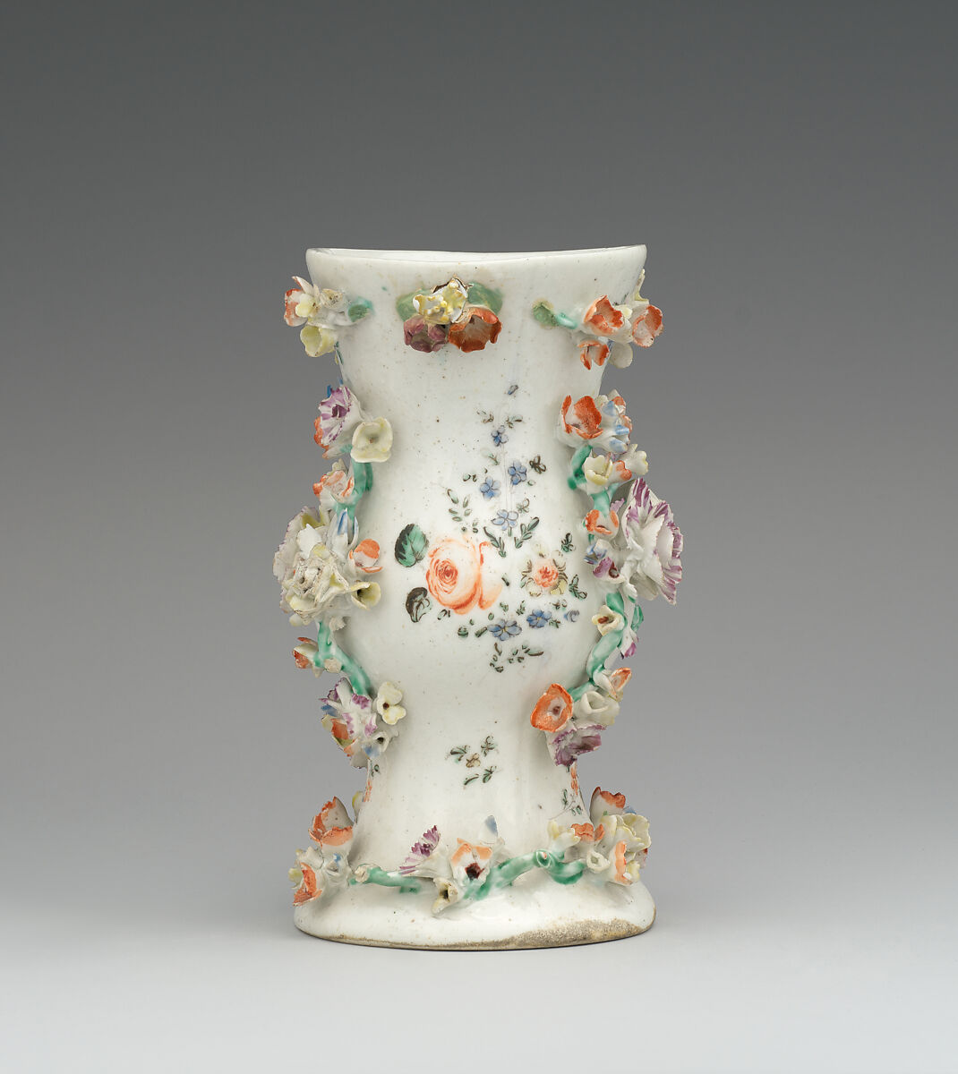 Pair of mantelpiece vases, West Pans (Scottish, founded 1774), Soft-paste porcelain, Scottish, West Pans, Musselborough