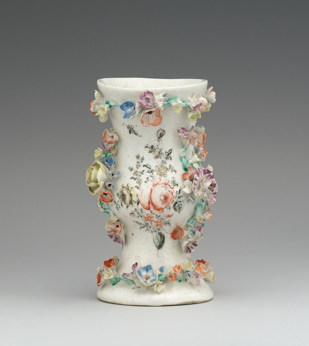 Pair of mantelpiece vases, West Pans (Scottish, founded 1774), Soft-paste porcelain, Scottish, West Pans, Musselborough