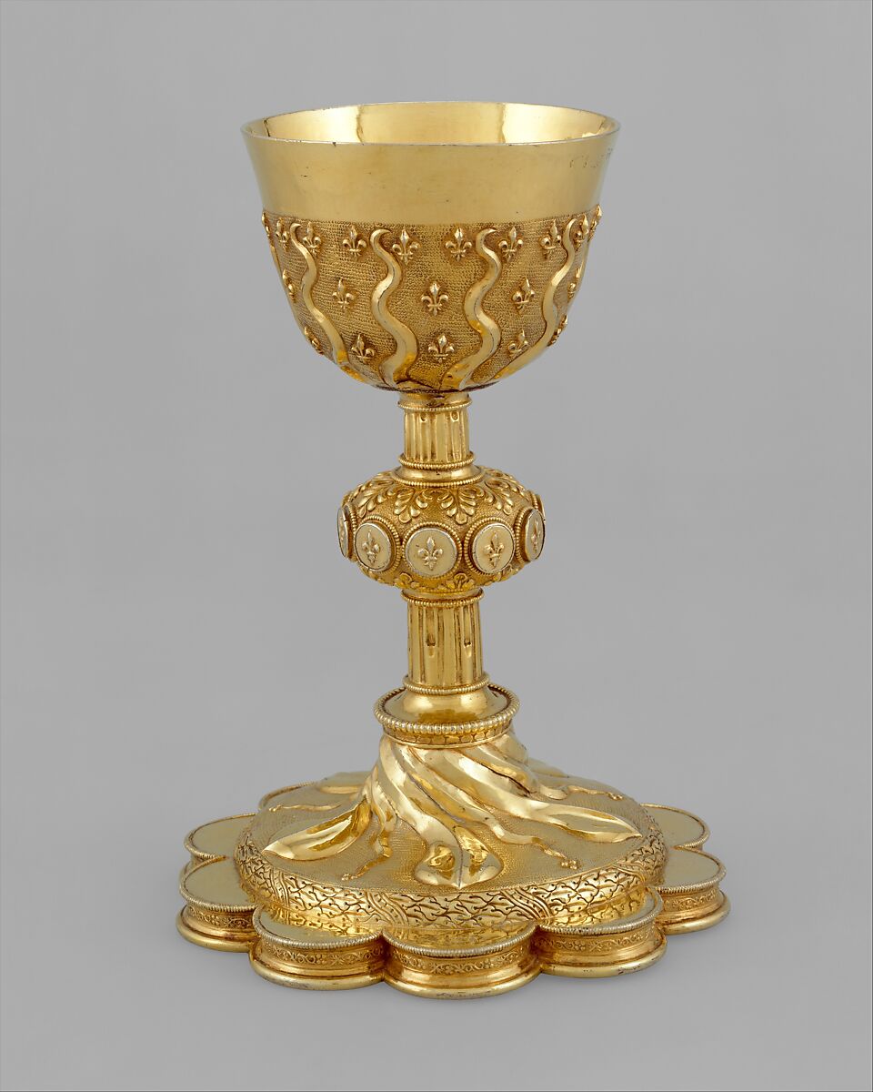 Chalice à soleil, Gilded silver, French, Paris