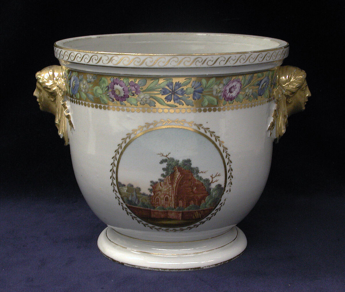 Wine cooler, Imperial Porcelain Manufactory, St. Petersburg (Russian, 1744–present), Hard-paste porcelain, Russian, St. Petersburg
