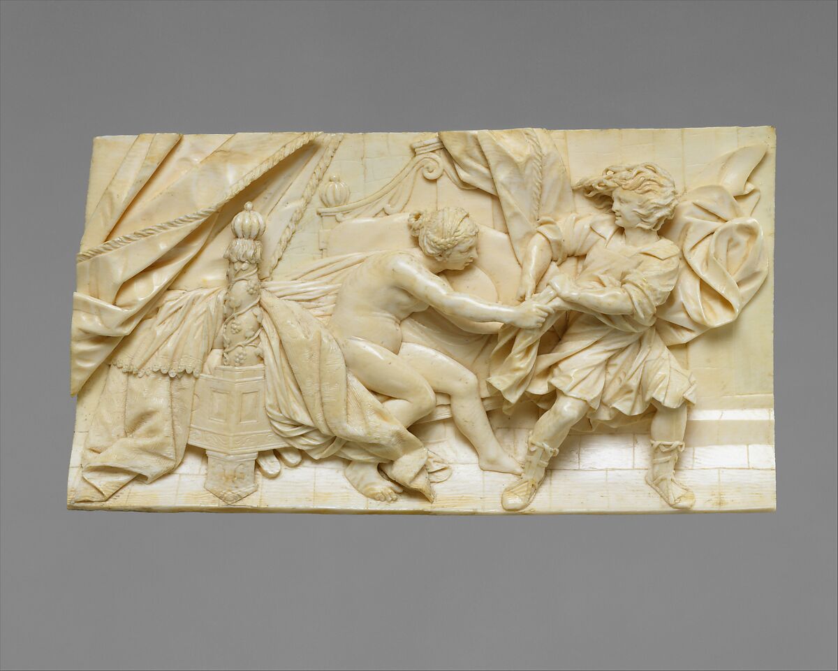 Joseph and Potiphar's Wife, Balthasar Griessmann (Wasserburg 1620–1706 Salzburg)  , or his circle, Ivory, Austrian 