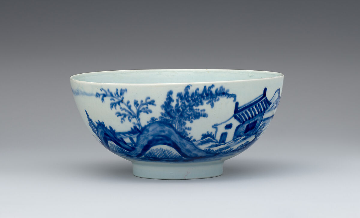 Bowl, Vauxhall (British, ca. 1753–ca. 1763), Soft-paste porcelain, British, Vauxhall