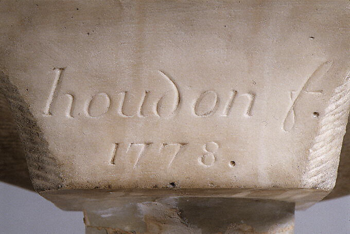 Benjamin Franklin (1706–1790), Jean Antoine Houdon (French, Versailles 1741–1828 Paris), Marble, French