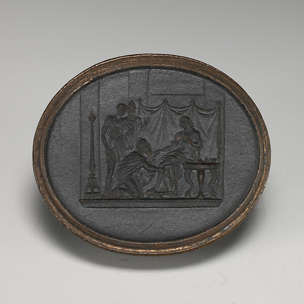 Intaglio, Wedgwood and Co., Black basalt, British, Staffordshire 