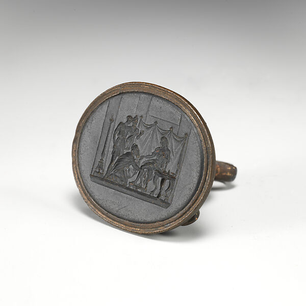 Intaglio, Wedgwood and Co., Black basalt, British, Staffordshire