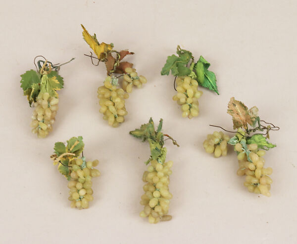 Six grape clusters