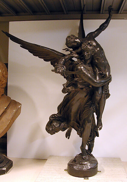 Gloria Victis, Marius-Jean-Antonin Mercié (French, Toulouse 1845–1916 Paris), Bronze, French 