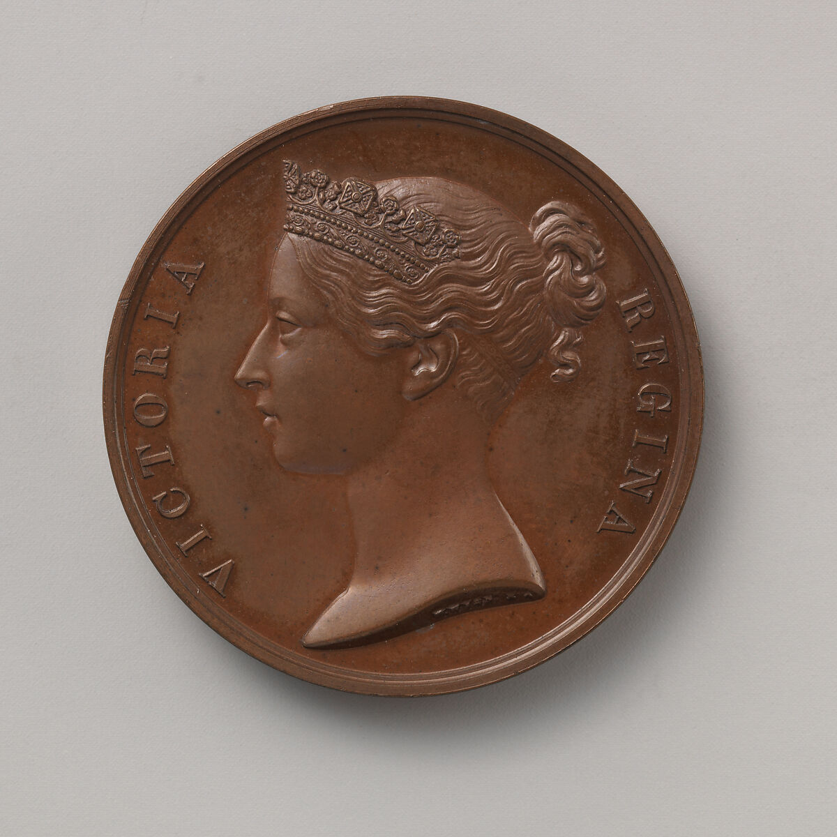 For Conspicuous Gallantry, granted by Queen Victoria, 1855, Medalist: William Wyon (British, Birmingham 1795–1851 Brighton), Bronze, British 