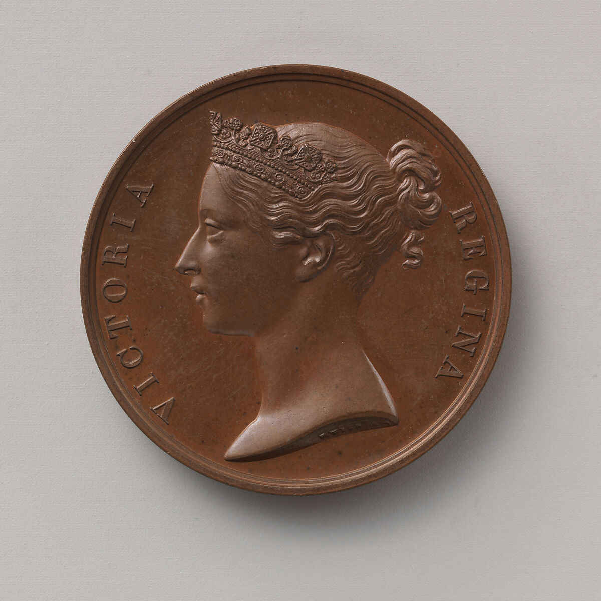 The Baltic Medal, Issued to the Fleet Concerned in the Baltic Waters During the Years 1854–55, Medalist (obverse): William Wyon (British, Birmingham 1795–1851 Brighton), Bronze, British 