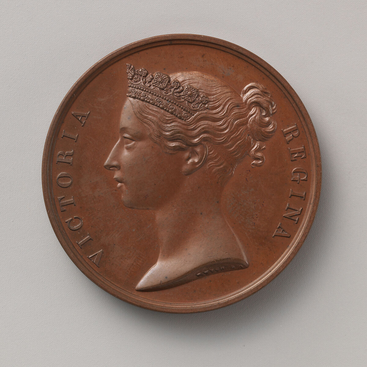 The China Medal of 1842, granted by the Government of India, Medalist: William Wyon (British, Birmingham 1795–1851 Brighton), Bronze, British 