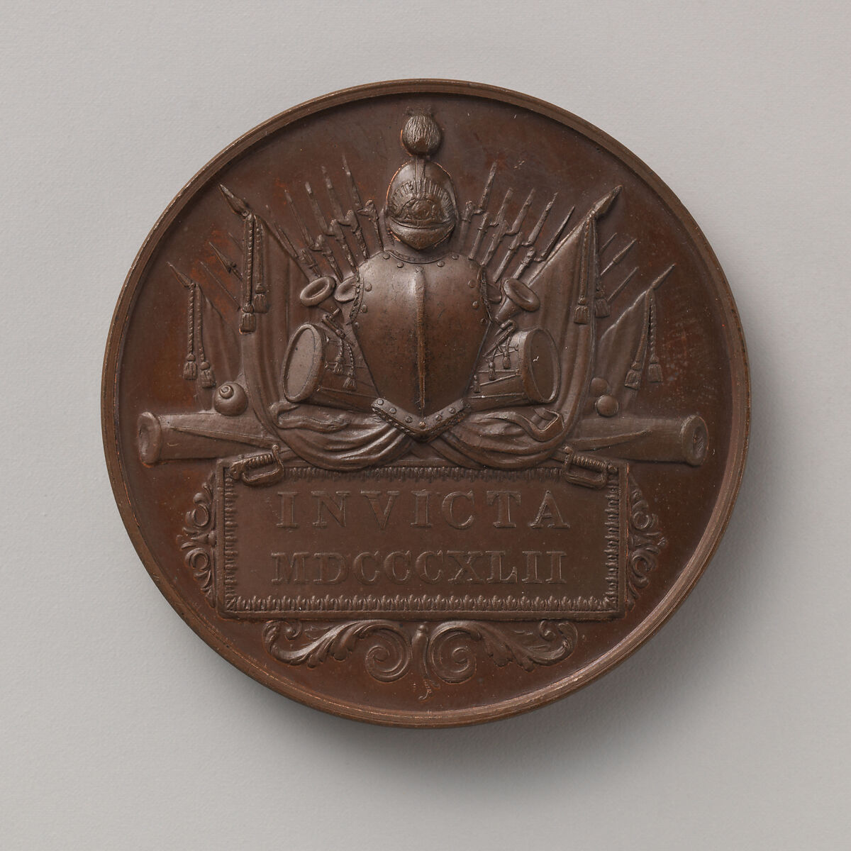 Queen Victoria's War Medal for the Afghanistan and Beluchistan Expedition, 1840–42, Medalist: probably William Wyon (British, Birmingham 1795–1851 Brighton), Bronze, British