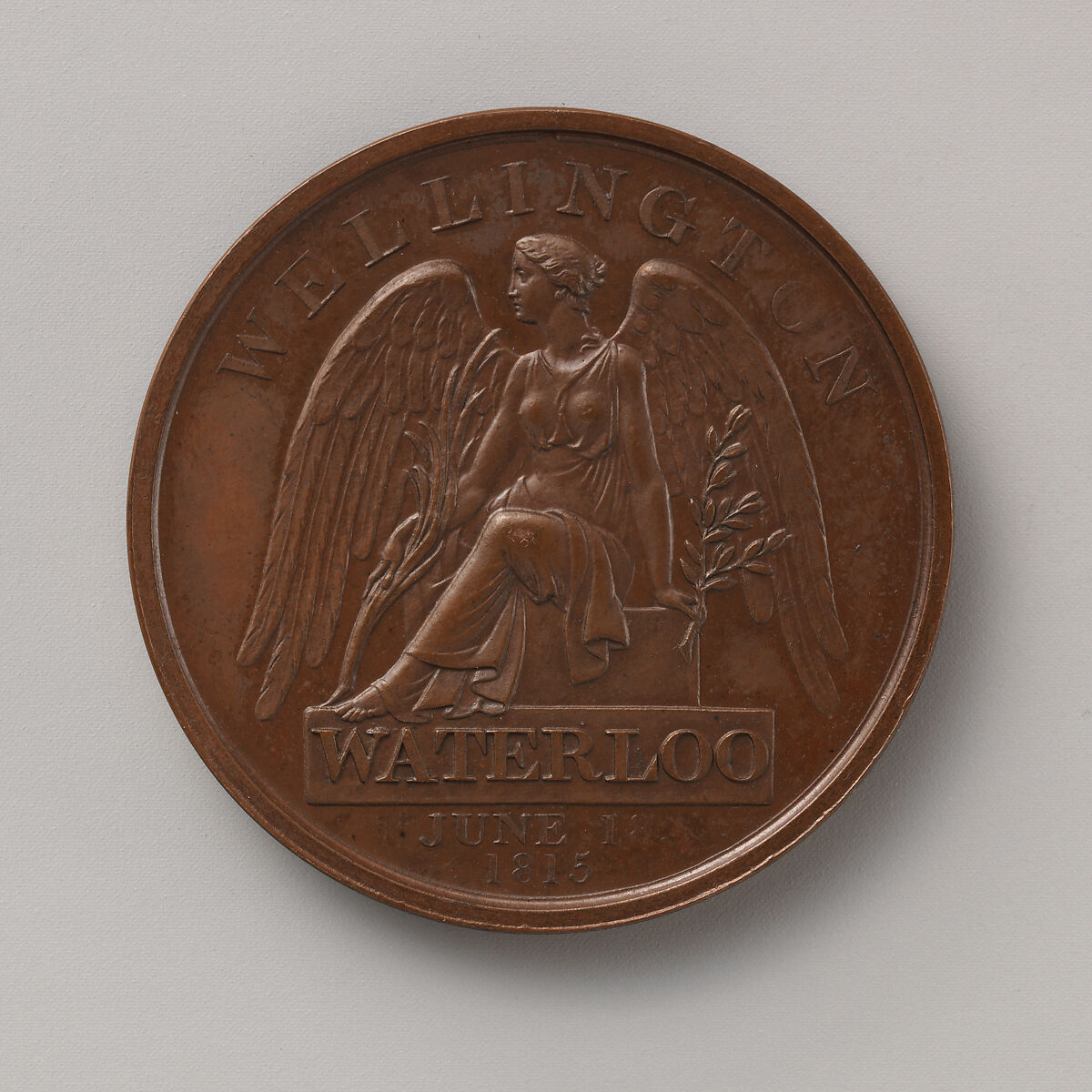 The Waterloo Medal, Medalist: Thomas Wyon the Younger (British, 1791–1817), Bronze, British
