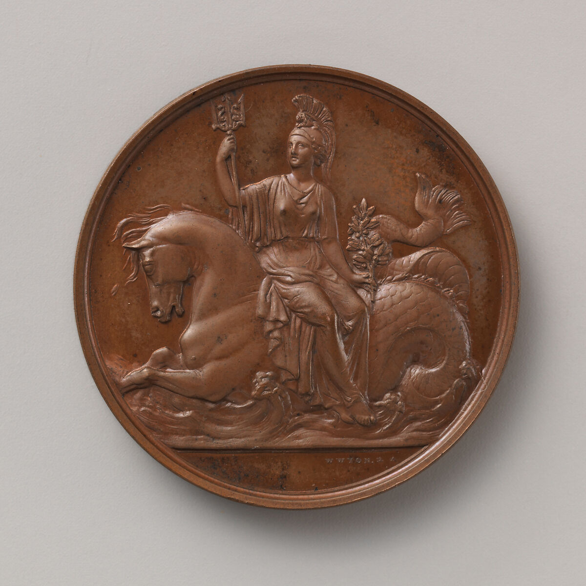 Naval General Service Medal, Medalist: William Wyon (British, Birmingham 1795–1851 Brighton), Bronze, British