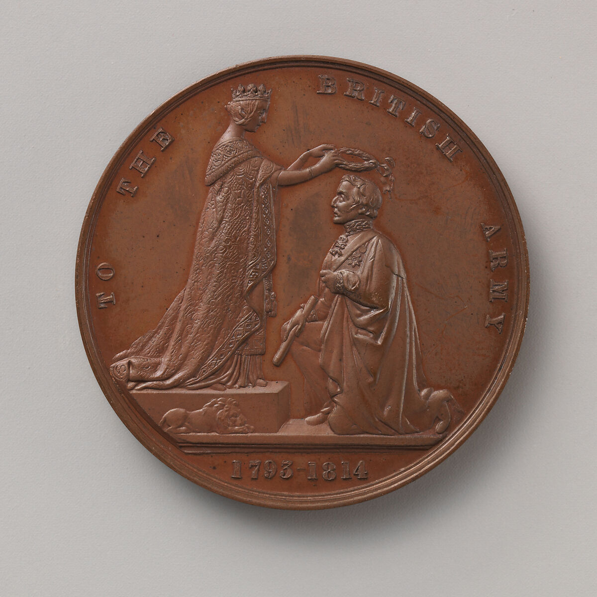 The Peninsular War Medal, Medalist: William Wyon (British, Birmingham 1795–1851 Brighton), Bronze, British