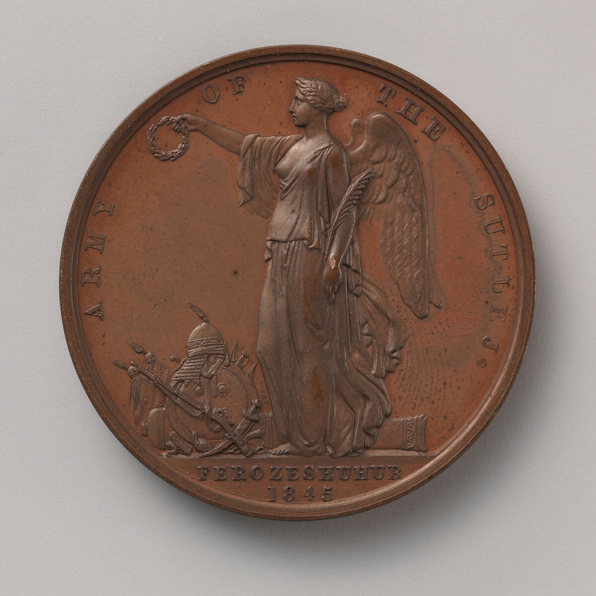 The Sutlej Medal (1845-6), Medalist: William Wyon (British, Birmingham 1795–1851 Brighton), Bronze, British