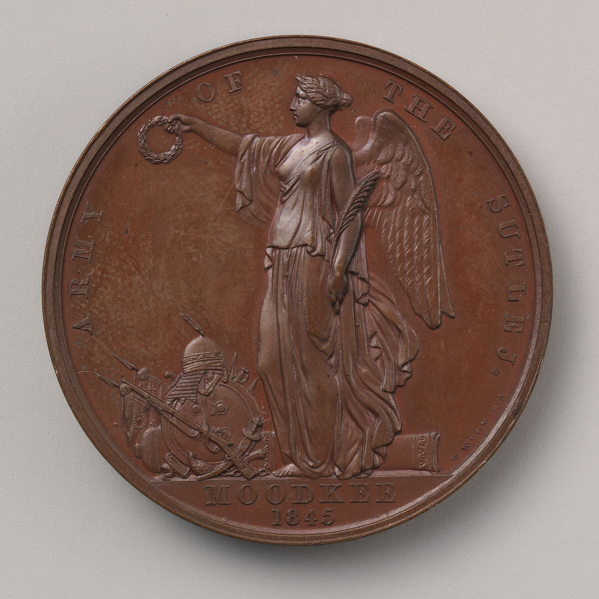 The Sutlej Medal (1845-6), William Wyon (British, Birmingham 1795–1851 Brighton), Bronze, British