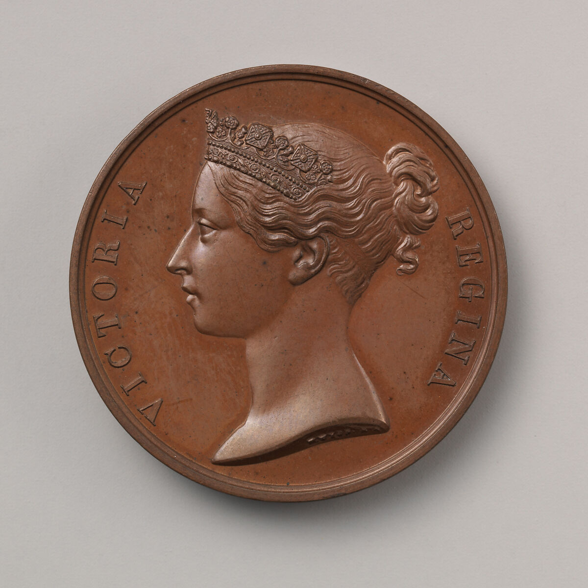 The Indian Wars Medal, William Wyon (British, Birmingham 1795–1851 Brighton), Bronze, British 