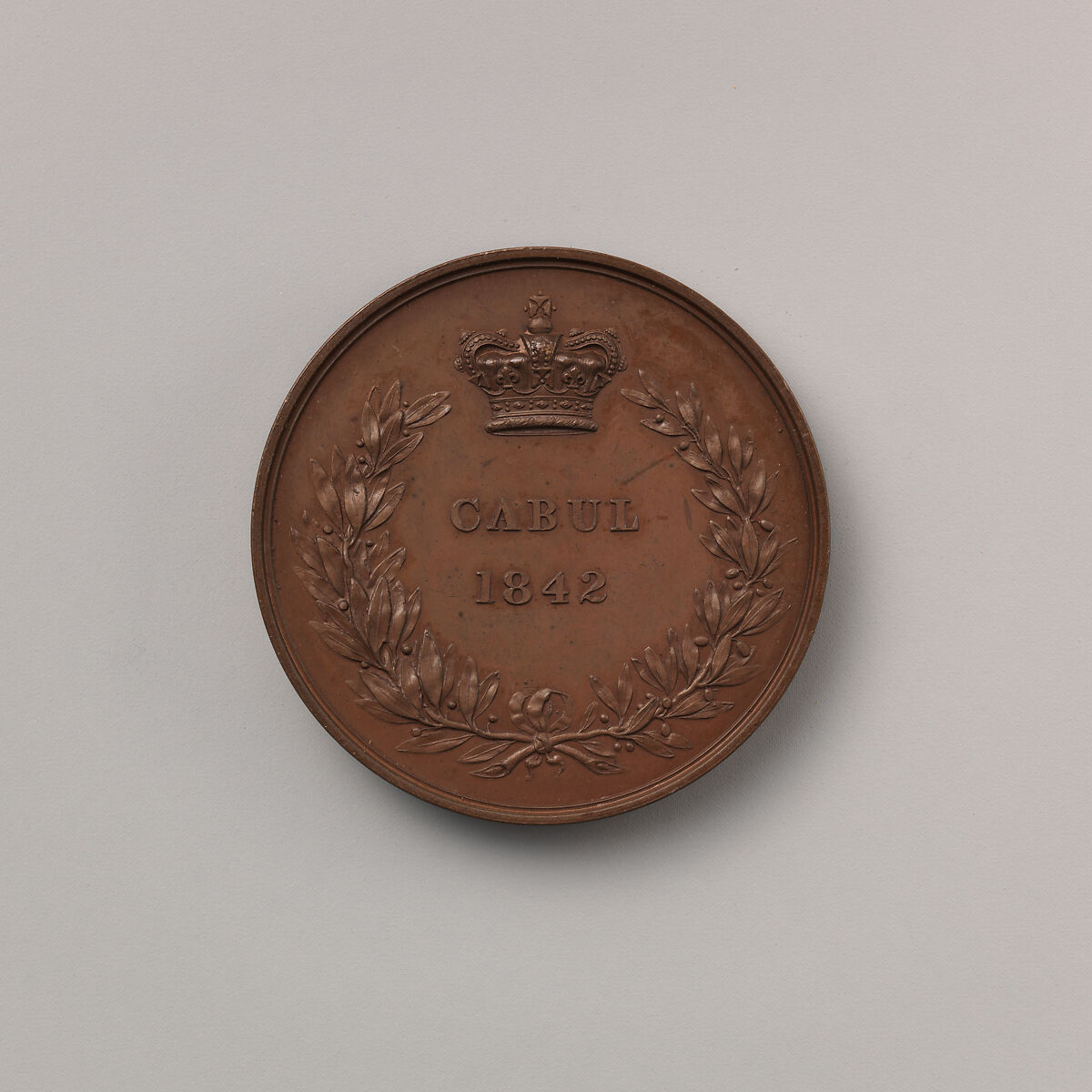 Fourth Form of the Afghanistan Medal, 1842, Medalist: William Wyon (British, Birmingham 1795–1851 Brighton), Bronze, British