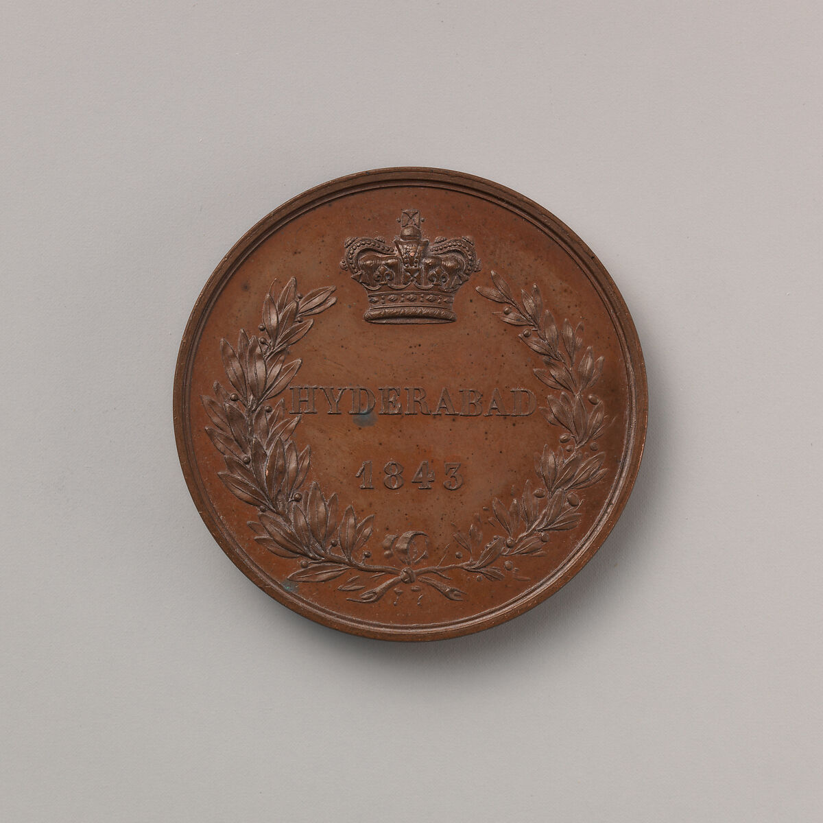 The Scinde Medal, Medalist: William Wyon (British, Birmingham 1795–1851 Brighton), Bronze, British