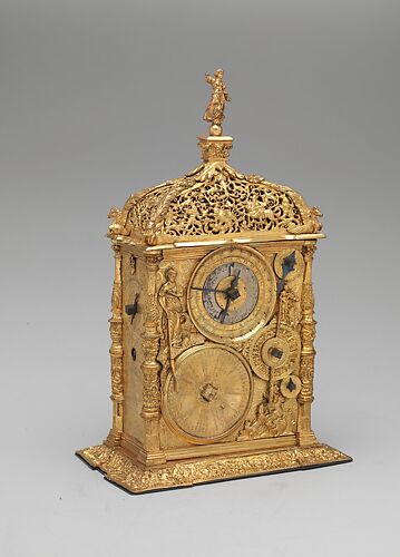 File:Astronomical table clock, signed by Caspar Behaim, movement probably  by Jeremias Metzger, Augsburg, 1568, gilt brass, iron - Metropolitan Museum  of Art - New York City - DSC07072.jpg - Wikimedia Commons