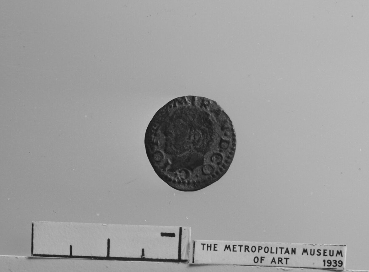 Quattrino coin, Gianfrancesco II di Gonzaga (d. 1519) (?), Bronze, Italian
