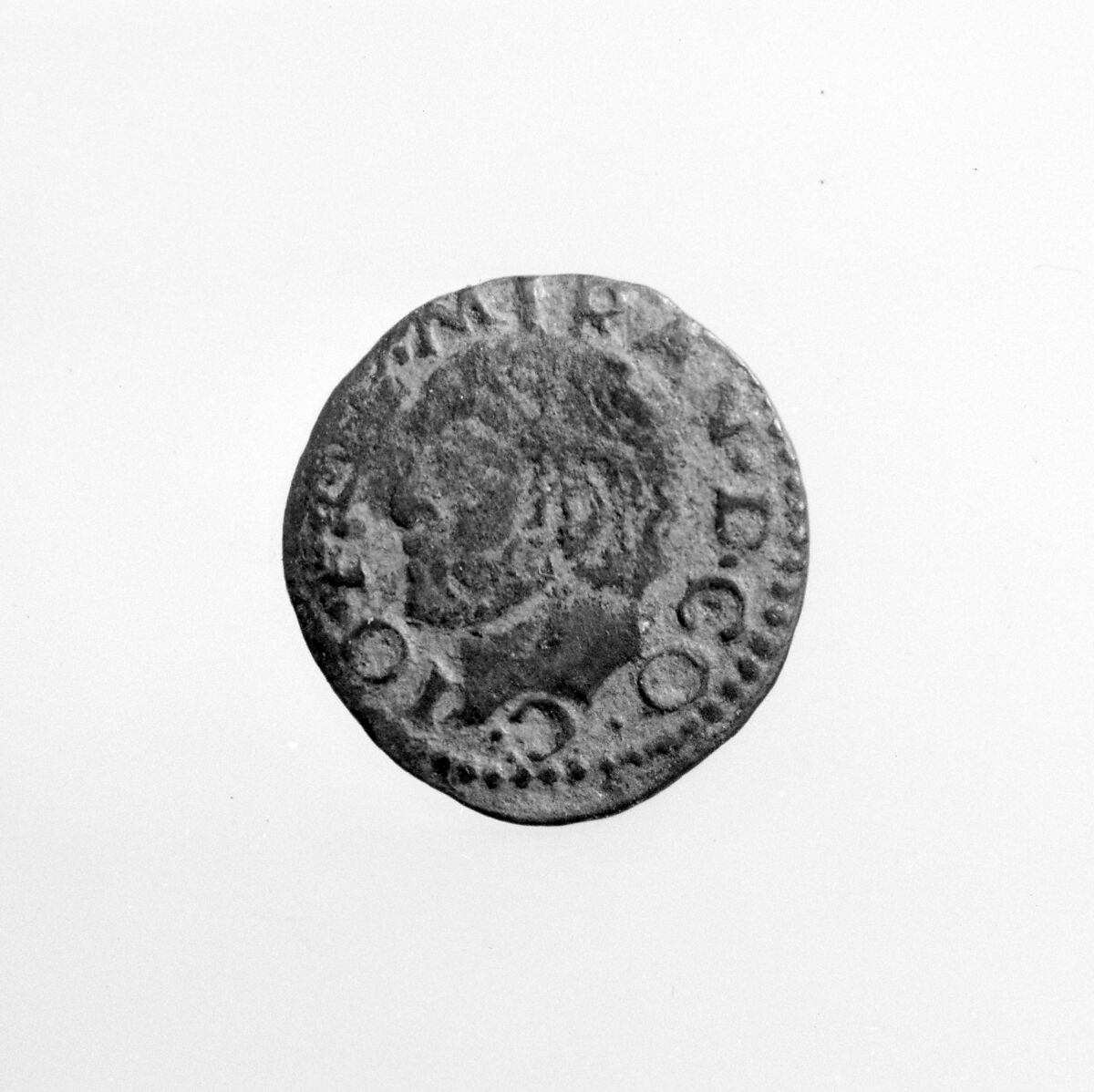 Quattrino coin, Gianfrancesco II di Gonzaga (d. 1519) (?), Bronze, Italian 