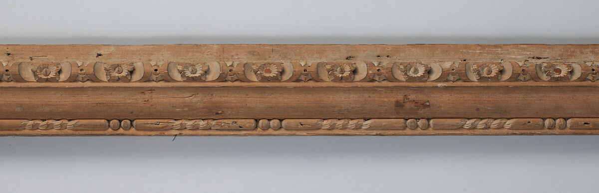 Molding fragment, Wood, stripped, British