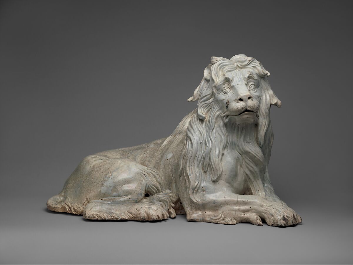 Lion (one of a pair), Meissen Manufactory  German, Hard-paste porcelain, German, Meissen
