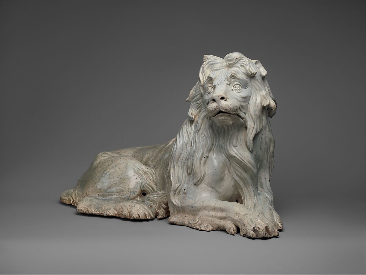 Lion (one of a pair), Johann Gottlieb Kirchner (German, Merseburg 1706–after 1738 Berlin, active at Meissen 1727–28 and 1731–33), Hard-paste porcelain, German, Meissen