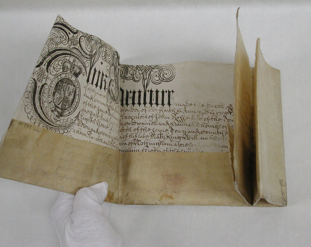 Indenture, Parchment, British 