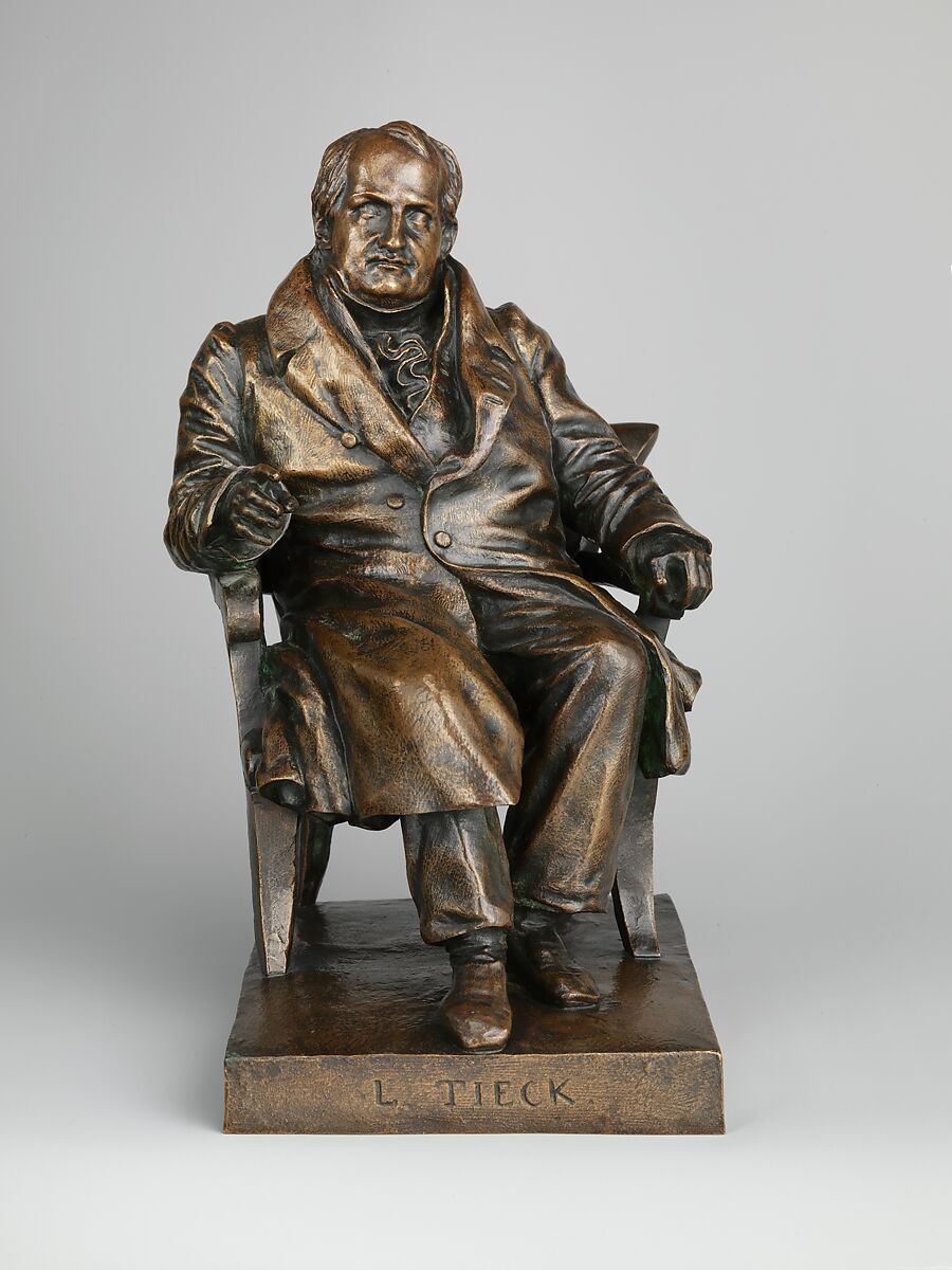 Ludwig Tieck (1773–1853), Pierre Jean David d&#39;Angers (French, Angers 1788–1856 Paris), Bronze, French, after a German, Dresden model 