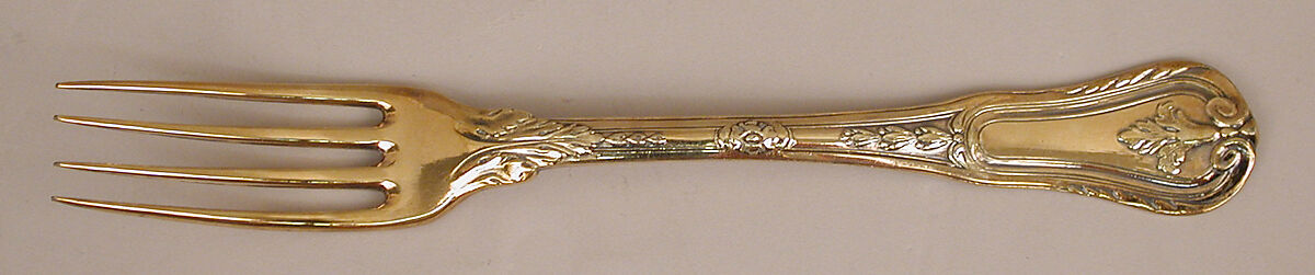 Fork, Silver gilt, French, Paris 