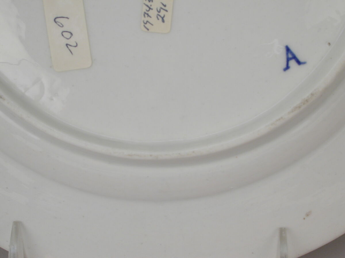 Plate, Tournai (Belgian, established ca. 1750), Hard-paste porcelain, Belgian, Tournai