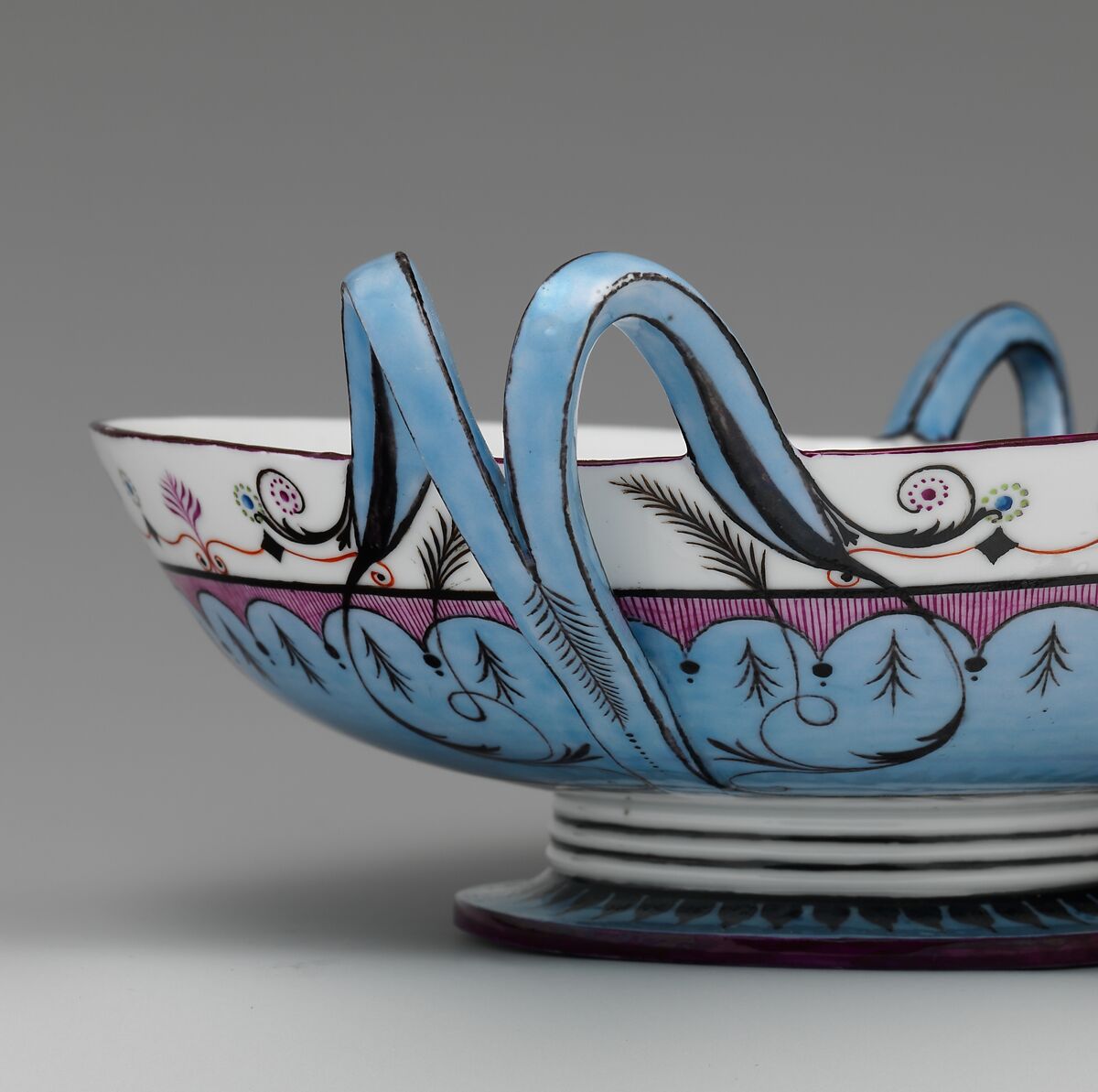 Bowl from the Rambouillet service (Jatte écuelle), Sèvres Manufactory (French, 1740–present), Hard-paste porcelain decorated in polychrome enamels, French, Sèvres