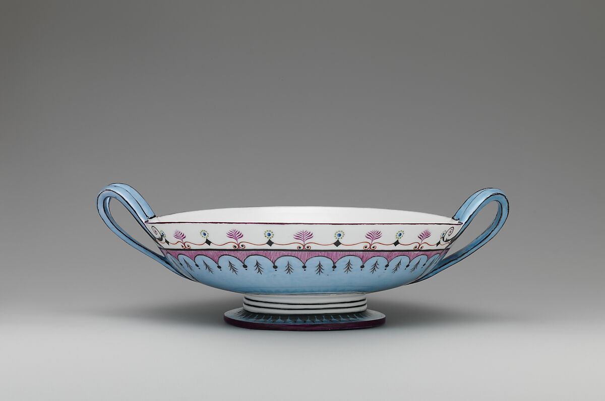 Bowl from the Rambouillet service (Jatte écuelle), Sèvres Manufactory (French, 1740–present), Hard-paste porcelain decorated in polychrome enamels, French, Sèvres 