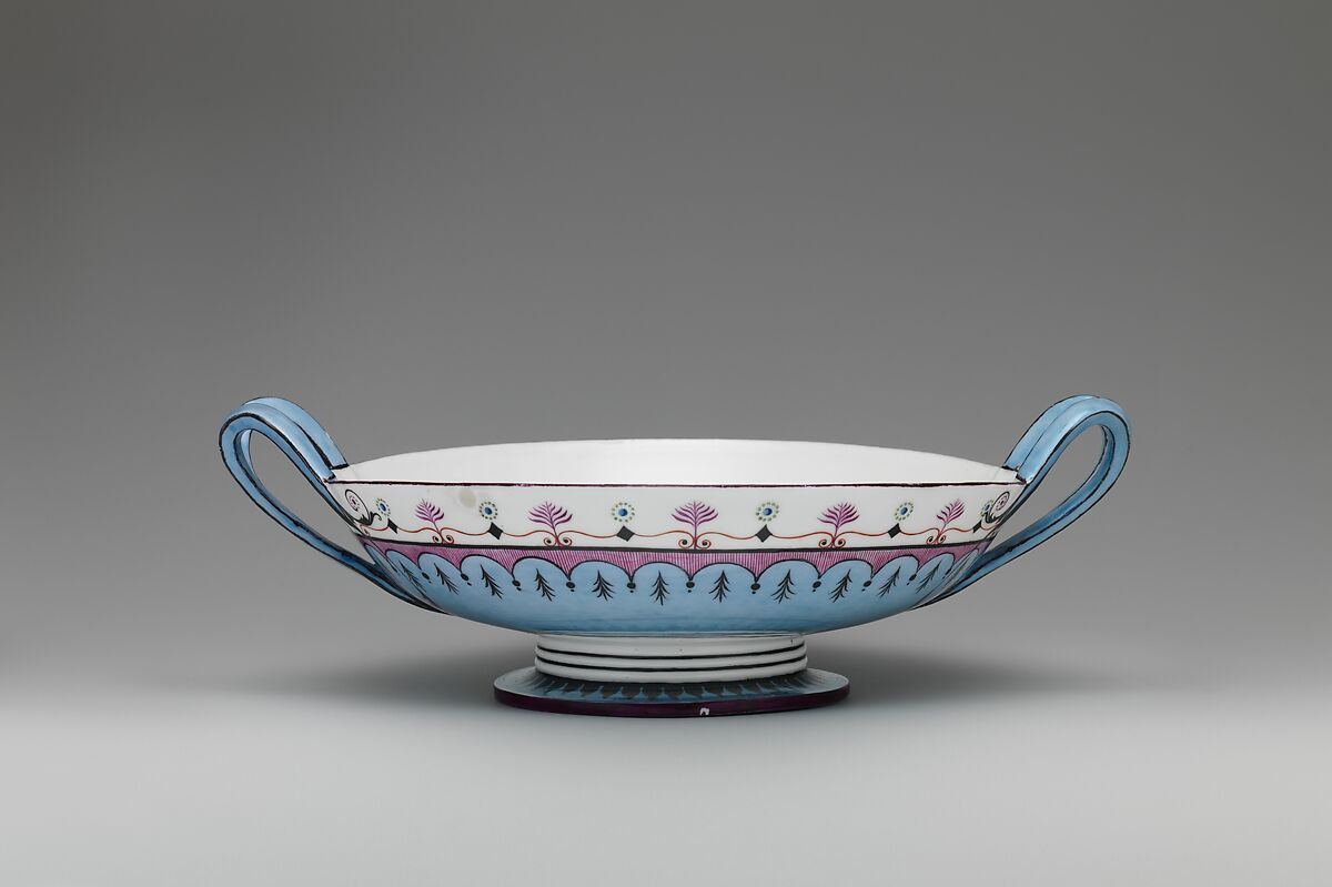 Bowl from the Rambouillet service (Jatte écuelle), Sèvres Manufactory (French, 1740–present), Hard-paste porcelain decorated in polychrome enamels, French, Sèvres