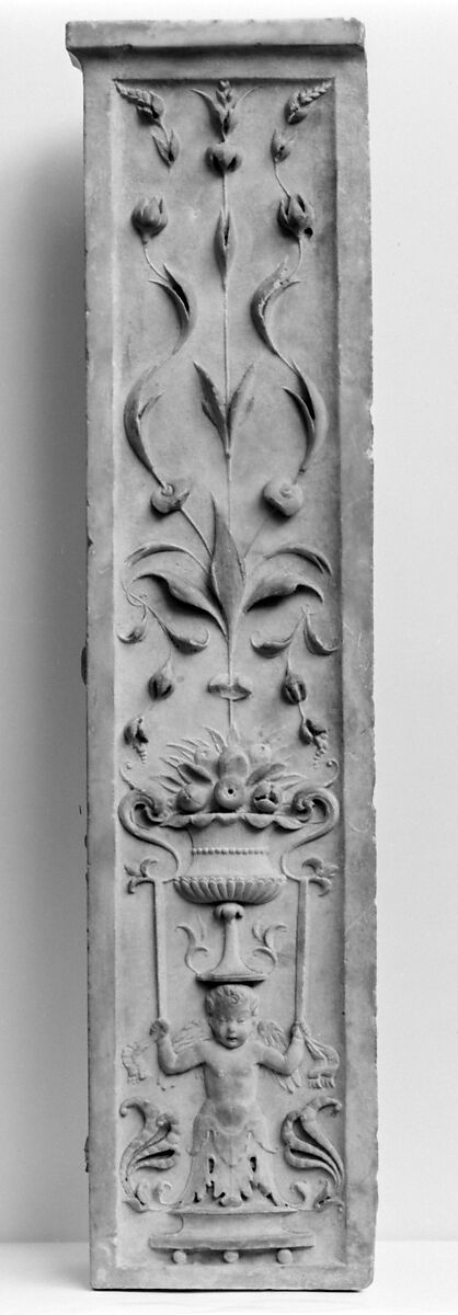 Shaft (part of a pilaster), Marble, Italian, Rome 