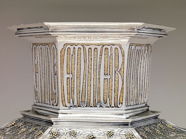 Vase, Arthur J. Stone (1847–1938), silver and gold, American