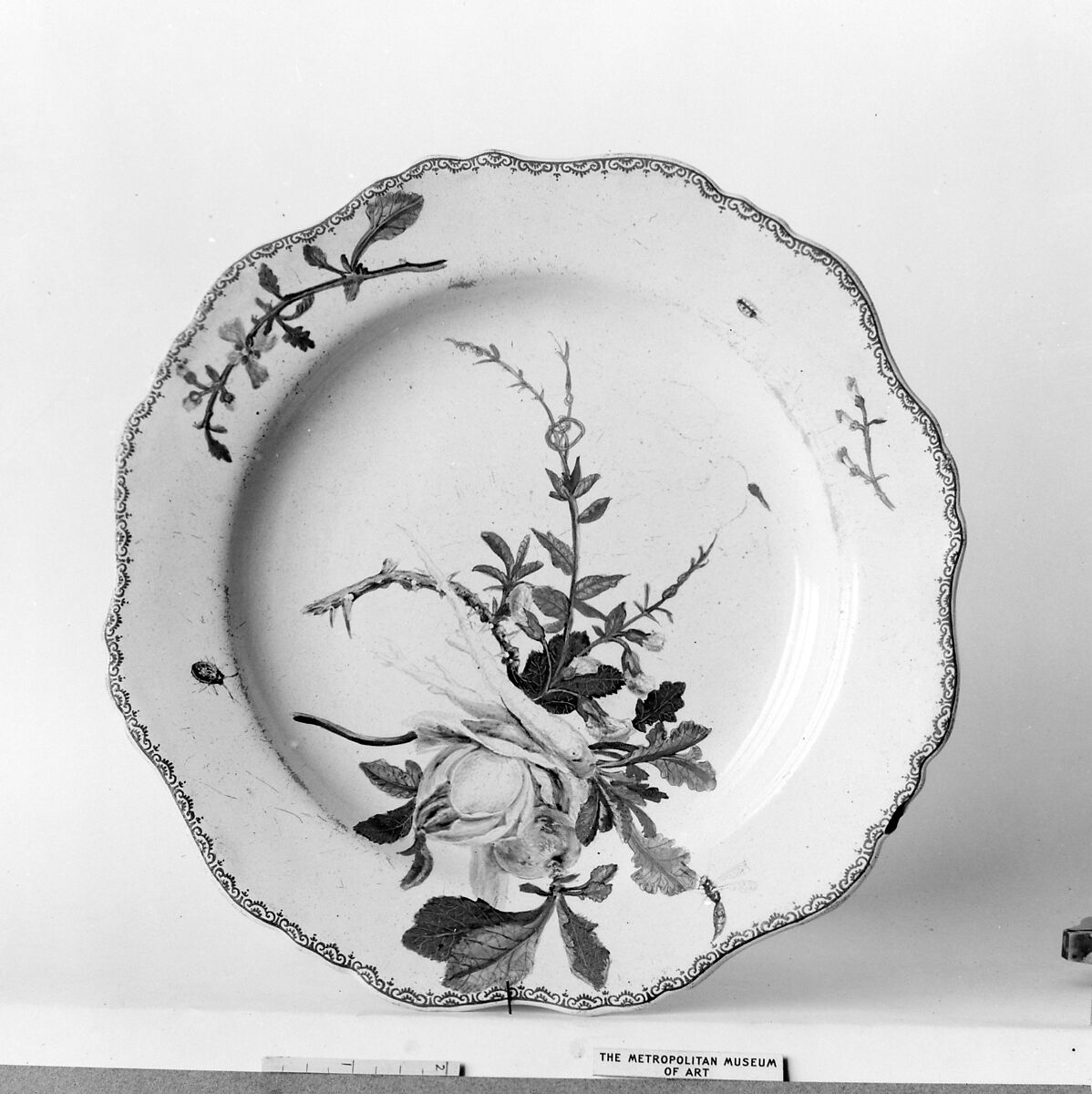 Plate, Faience (tin-glazed earthenware), French, Marseilles 