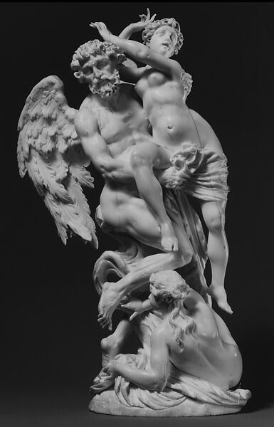 Time Ravishing Youth and Beauty, Ivory, Southern German or Austrian