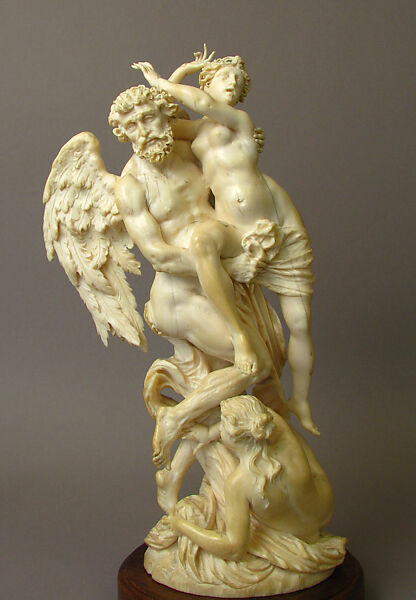 Time Ravishing Youth and Beauty, Ivory, Southern German or Austrian 