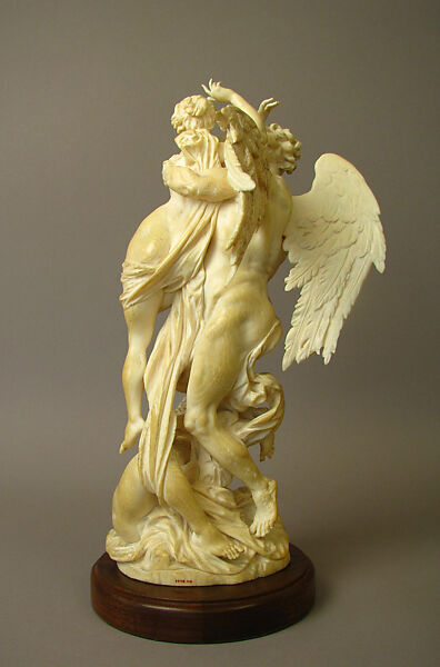 Time Ravishing Youth and Beauty, Ivory, Southern German or Austrian